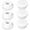 6 Pcs Rubber Sink Overflow Plug Caps Covers, Sinks Overflow Drain Cover Bathroom Kitchen Sink Hole Cover Reusable Round Spillover Caps Drain Insert