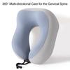 U Shaped Travel Pillow, Memory Foam Neck Pillow, Cooling Neck Support Pillow, Portable Headrest with Removable Washable Cover for Office Planes