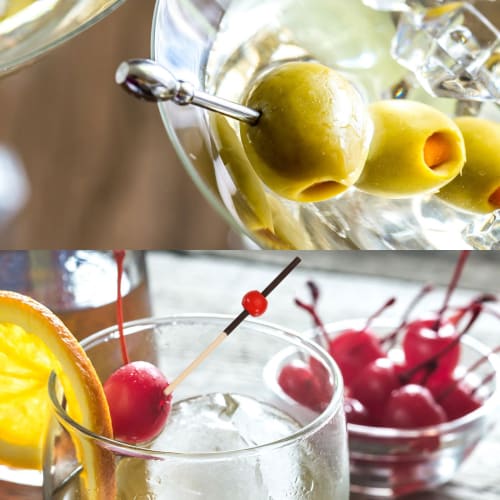 uxcell Cocktail Toothpicks, Bamboo Flower Long Fruit Stick Decor, Cocktail Skewers Picks for Drinks, Appetizers, and Fruit, Multicolor, 120mm, 100 Pie