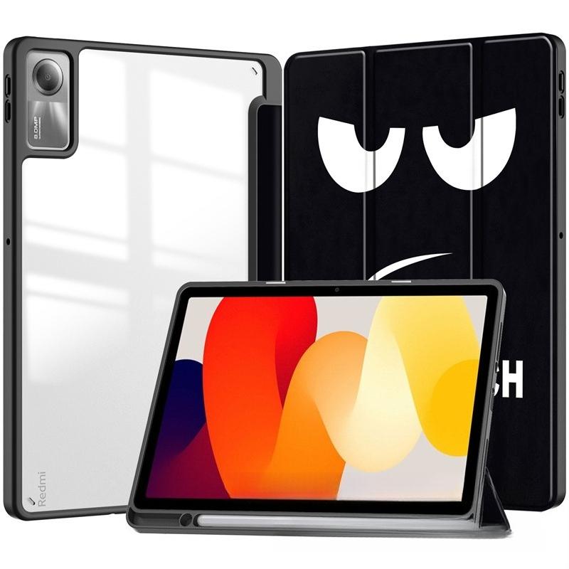 Kompatibilní s lenovo xiaoxin Pad 2024 TB331 Tab M11 TB330 Pouzdro na tablet Akrylové Průhledné Skládací Odolné proti pádu Kožený kryt