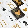 Bicycle Disney Mickey Mouse inspired black and gold playing cards.