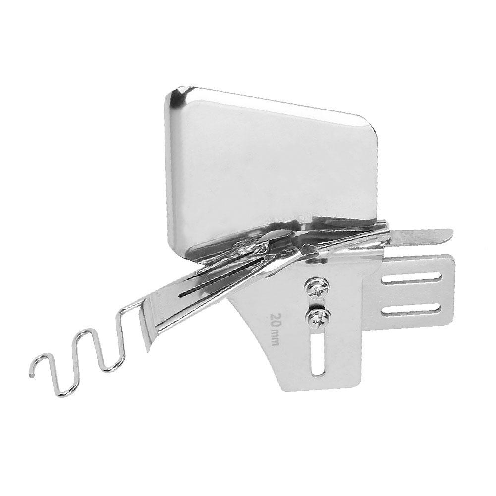 Double Fold Single 165 Angle Binder Flatcar Elastic Band Hemmer Folder Sewing Machine Accessories Inlet 20mm