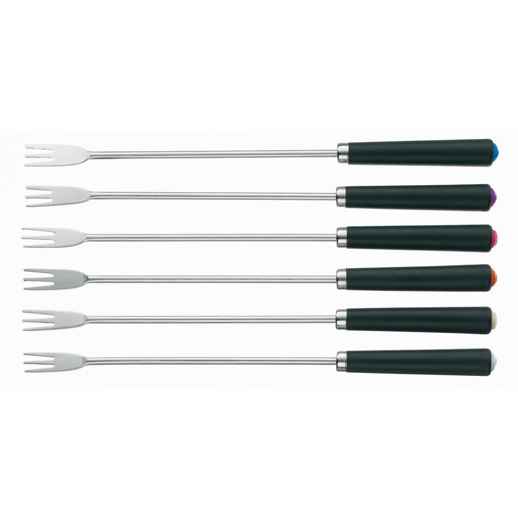 Kela Morena Fondue Forks for Cheese Fondue, 24.5 Cm, 6 Pcs.