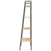 VidaXL Étagère sur pied 4 niveaux Marron clair et noir 56x35x140 cm 336364