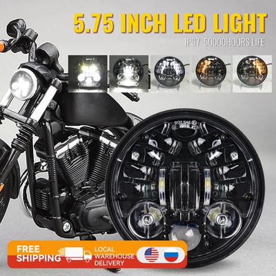 5.75 Inch LED Headlamp 5 3/4 Inch LED Headlamp For Motorcycle Headlight Insect Lamp Motorcycle Led Lighting for Motorcycle