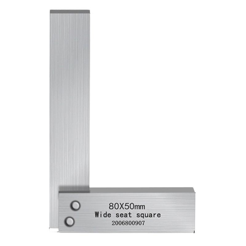 Upgrades Carbon Steel Right Angles Measuring Tool with Not Slip Base Workshop Measurement Tool for Engineers & Craftsmen