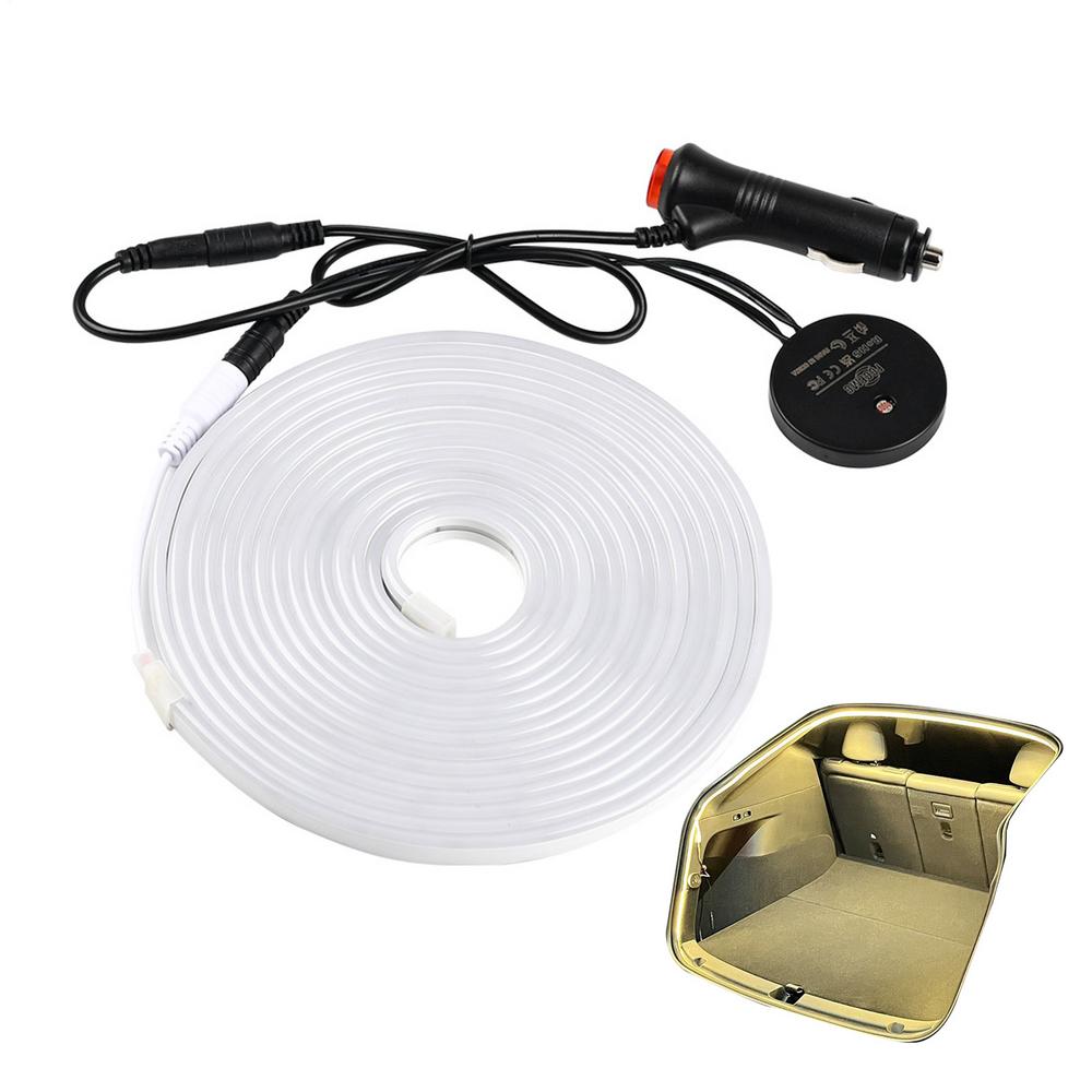 Car LED Trunk Light Light Control Induction Automotive Trunk Strip Light Car Interior LED Lamp For Outdoor Camping Loading And
