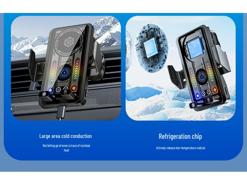 2026 High-Speed Car Wireless Charger with Temperature Control