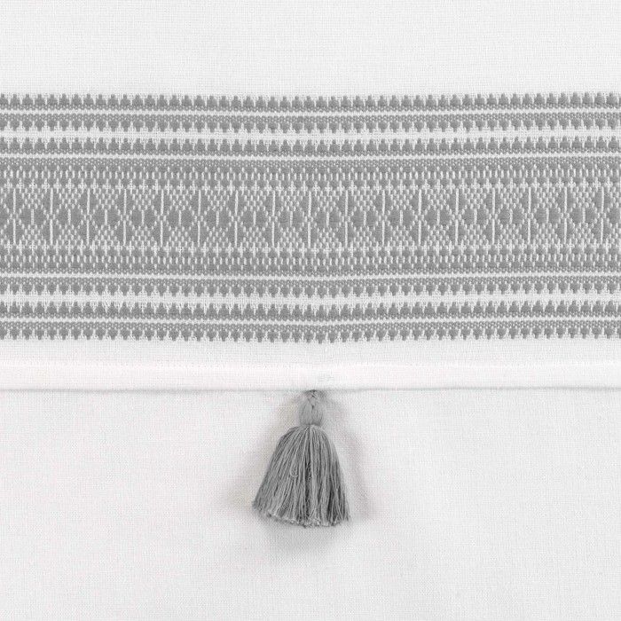 1 Rideau a oeillet 140x240 cm Amaya gris