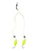 Attractive Silver Finish Double-Hook Rig Metal Fishing Hooks