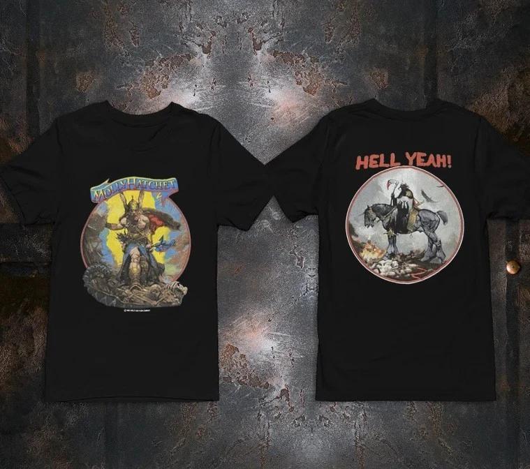 

Vintage 80s Molly Hatchet HELL YEAH Frank Frazetta Concert Tour Shirt S-3XL Q847 2XL