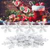 1 Pack Snowflakes Decoration NonWoven Fabric Christmas Decor Snow Sequins Silver 6cm