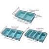 Large Ice Cube Mold Silicone Freezer Tray With Lid Soup Sauce Storage Container Air Fryer Liner Oven Sheet Kitchen Accessories
