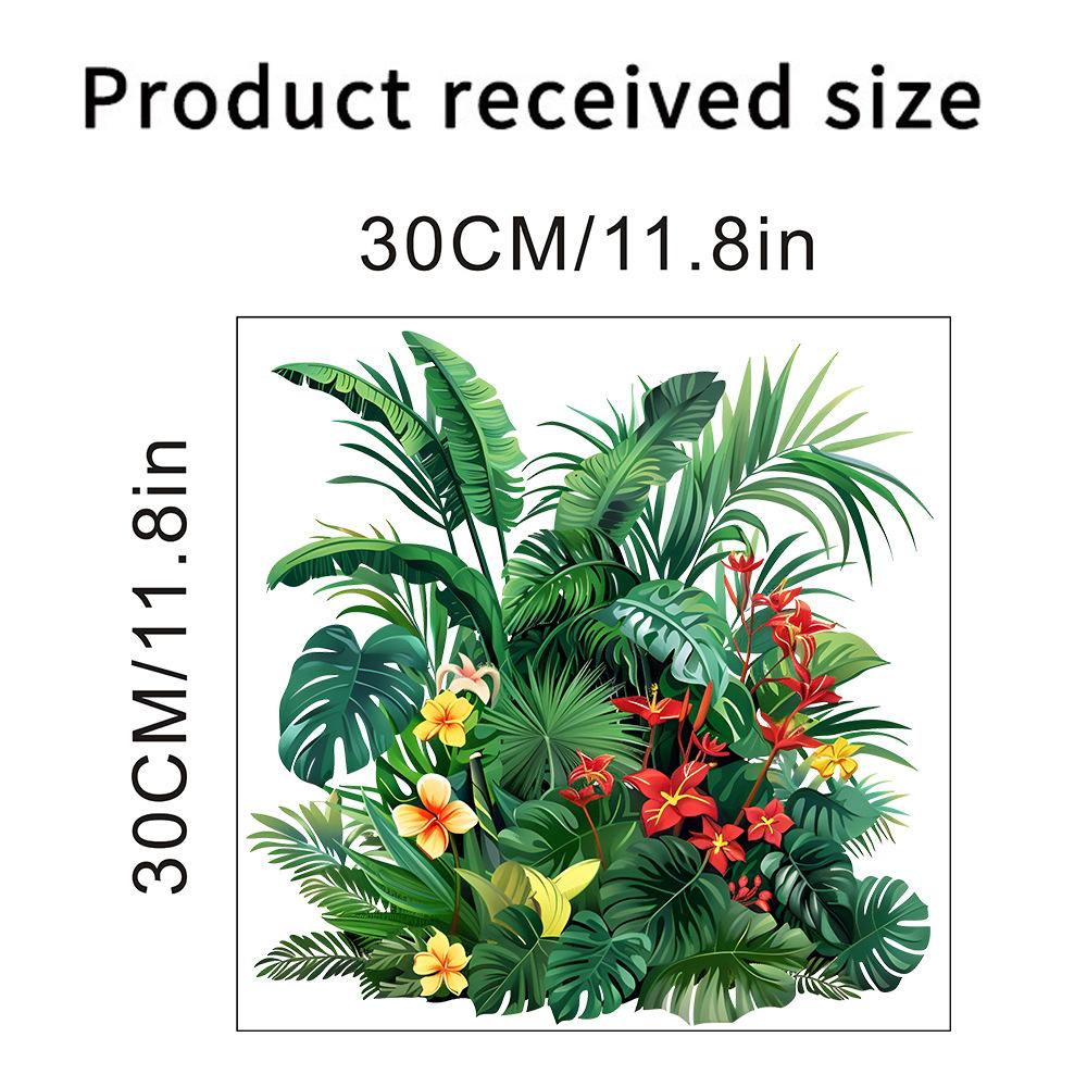 Gröna Växtväggklistermärken Heminredning Vardagsrum Tropisk Regnskog Palmblad Dekal Väggmålning Barnrum Tapet