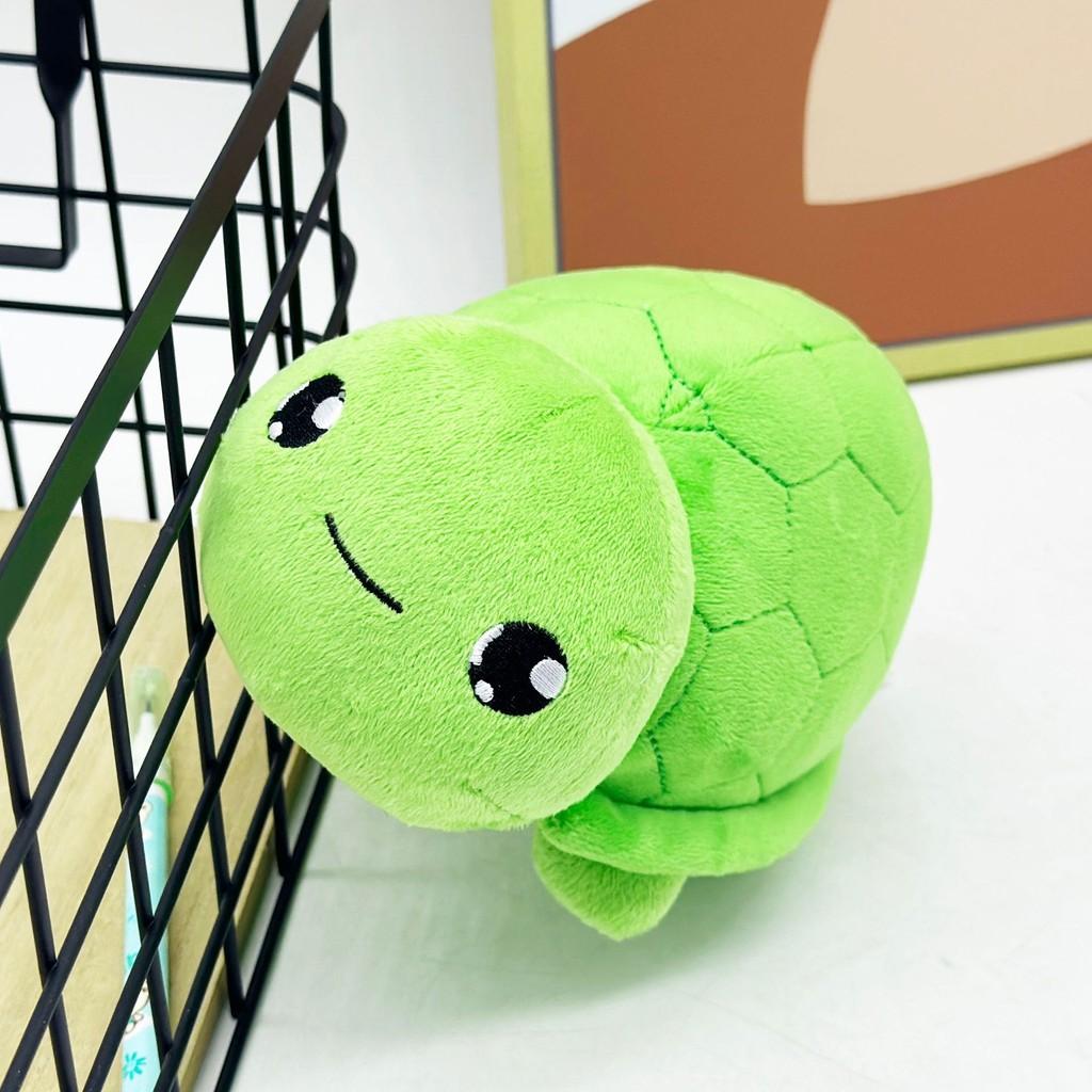 Vtuber Green Vedal Turtle Character Plush Toy Short Pile Fabric Kids Room Decor