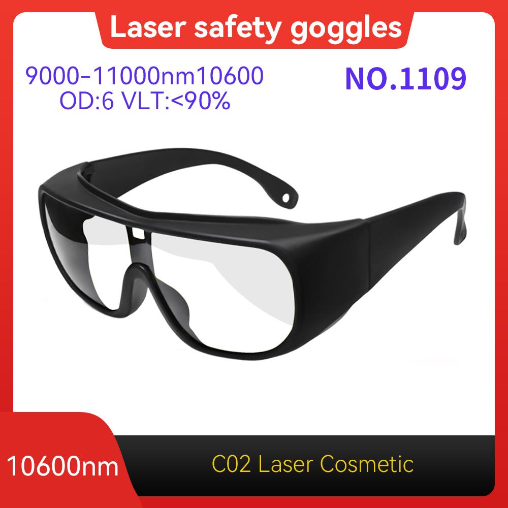 Lazer Koruyucu gözlükler 10600nm OD6 UV400 532nm 808nm 1064nm Lazer Güvenlik Gözlükleri IPL gözlükleri Lazer Koruması Lazer gözlükleri