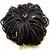 10 ks Dievčenské čierne elastické vlasové spony Gumička Lano Držiak do chvosta Náramky Scrunchie