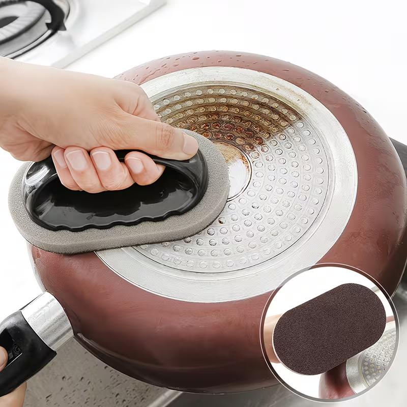 Spugna Melaminica Multifunzione Spazzola Pulizia Raschietto Cucina per Pentole, Padelle, Lavelli e Superfici Cucina Strumento Pulizia Forte Decontaminazione