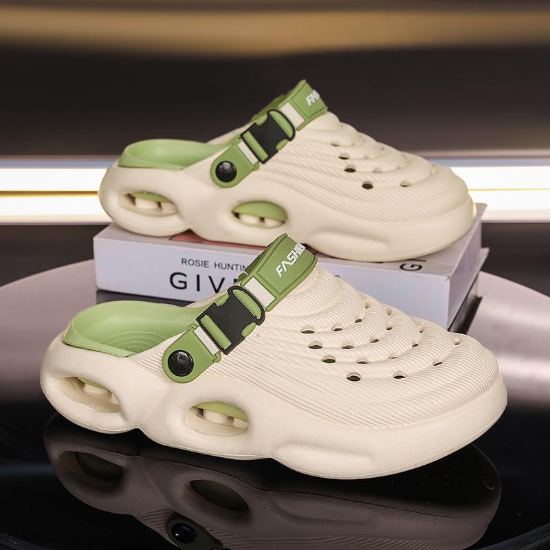 

New hole shoes summer wear garden shoes EVA bag head slippers outdoor semi-drag beach sandals 38