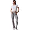 Calvin Klein Solid Color Round Neck Pullover Short Sleeve T-Shirt Women Tops Moonlight-White J223338-YAF