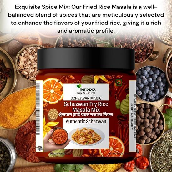 Herbexo Schezwan Fry Rice Masala Mix I Schezwan Fried Rice Masala I Authentic Schezwan