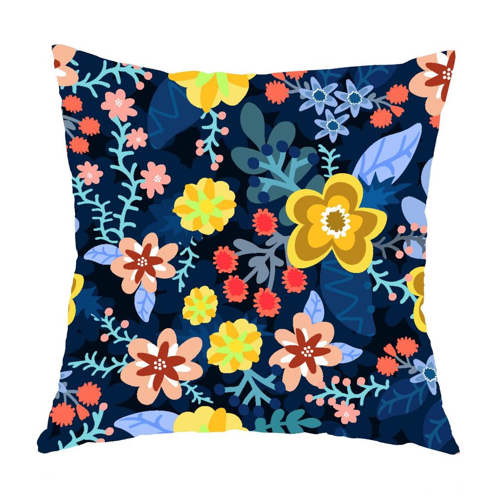 Boho Mandala Pillowcase  Home Decor Modern Garden Chair  Spring Colorful Flower