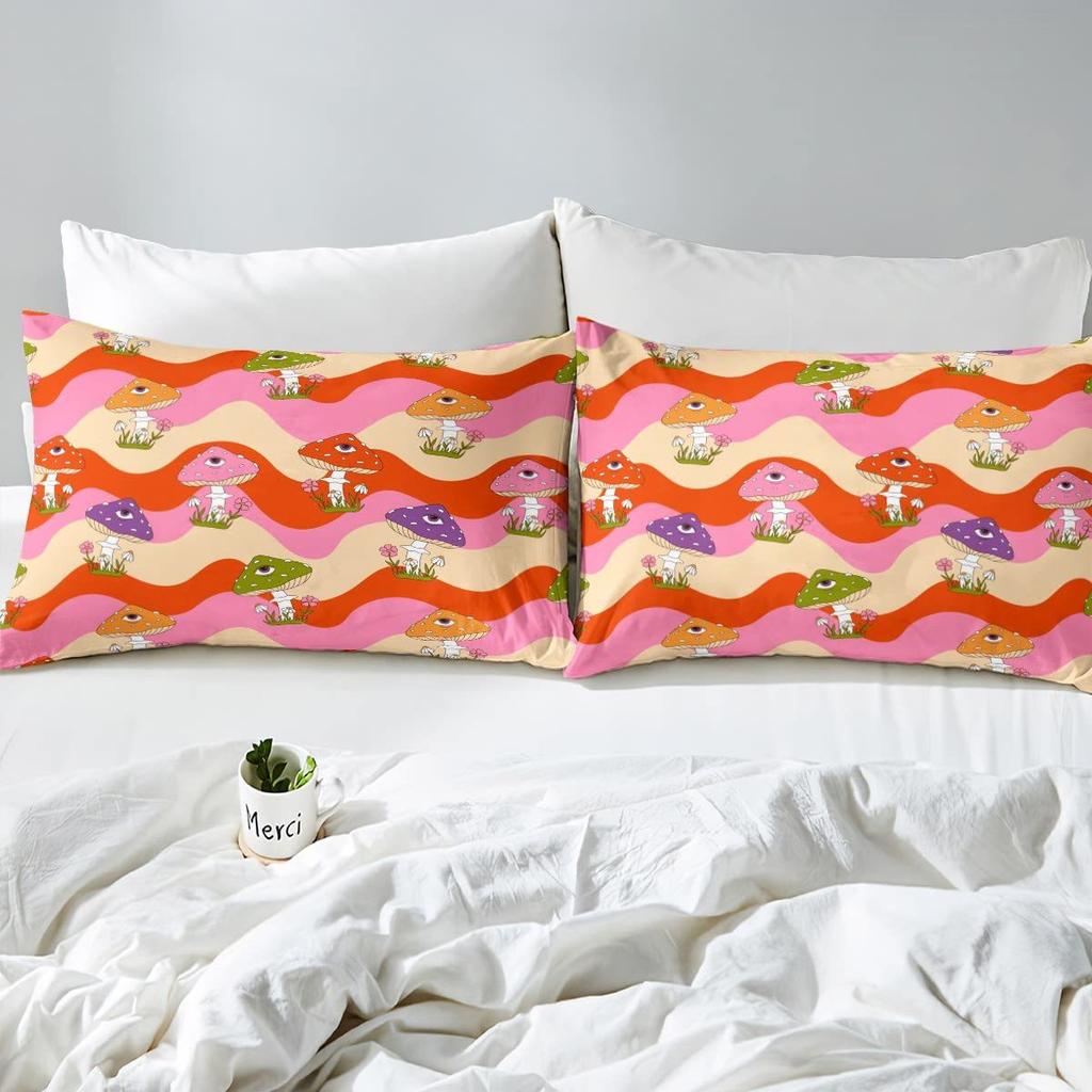 Striped Pattern Bed Hat Three-Piece Digital Printing Bedding Bed Hat Three-Piece Set Children And Adults