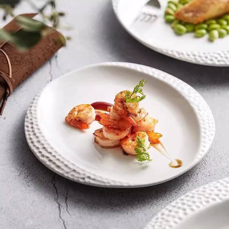 Ru Han French Style 12-inch Deep Bone China Plate