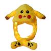 Funny Plush Rabbit Hat Cute Ear Moving Jumping Hat LED Light Up Winter Animal Cap for Women Girls Christmas Party Cosplay