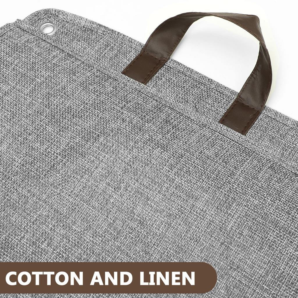 Large Foldable Laundry Basket Dustproof Fabric Collapsible Clothes Hamper for Laundry Storage Bedroom Bathroom Living Room