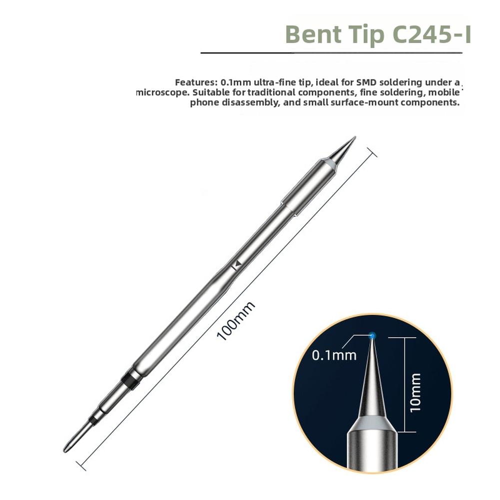 C245 Soldering Iron Tip Stainless Steel High Temperature Resistant For OSS TEAM C245 Series Quick Heat Smooth Flow Accessories
