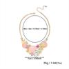 Summer Rhinestone Colorful Enamel Starfish Shell Fish Coral Necklace For Women Men Bohemian Star Beach Vacation Choker Jewelry