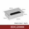 1Pcs Length 80mm-1000mm Aluminum Alloy Hole Cover Furniture Office Ventilation Hole Plug Desktop Hardware Black/Silver