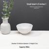A5 White Melamine High-Temperature-Resistant Noodle and Soup Bowl, Ramen Bowl, Rice Noodle Roll Plate, Vegetable Plate.