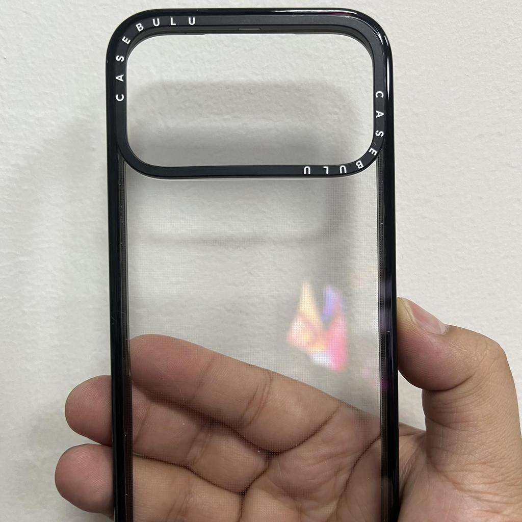 Love Heart Bunny Transparent Acrylic Case for iPhone 17 Pro Max / 16 Pro