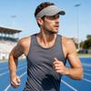 Sommer-Sonnenhut, Schirmmütze für Damen und Herren, Offene Oberseite, Verlängerter gebogener Schirm, UV-Schutzhut, Verstellbares elastisches Band, Hut für Sport, Tennis, Golf