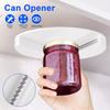 Round Can Opener Multifunction Non-Slip Labor Saving Self-Adhesive Jar Opening Kitchen Cabinet Under Lid Remover Accessories