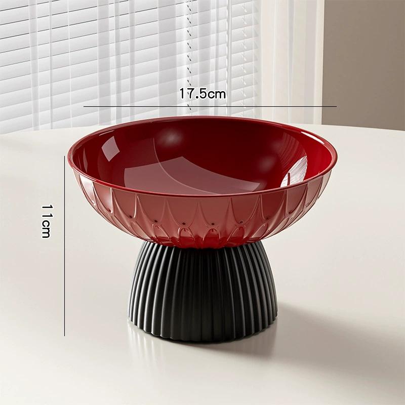 Elegant Large Washable Fruit Bowl With Pedestal - Chic, Hygienic Tabletop Organizer And Decorative Centerpiece