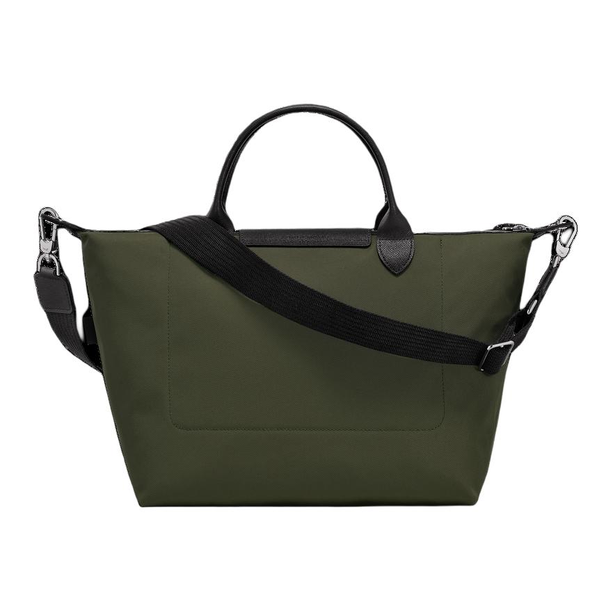 Longchamp Le Pliage Energy Adjustable Detachable Shoulder Strap Recycled Polyamide Canvas Tote Bag Medium Women tote bag Khaki 1515HSR892