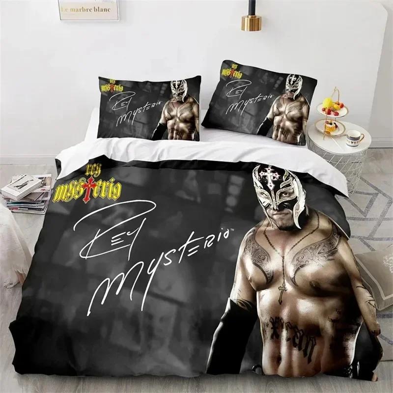 3D-tryck Brottningsspel WWE EAW Sängklädesset, Påslakan Täcke Sängset Örngott, King Queen Twin Storlek Pojkar Flickor