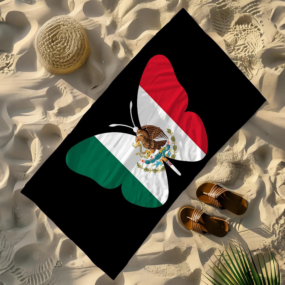 Flag Of MEXICO Towel Yoga Gym Yoga Gym Lightweight Portable for Swimming Beach Travel Sports Accessories Sandproof
