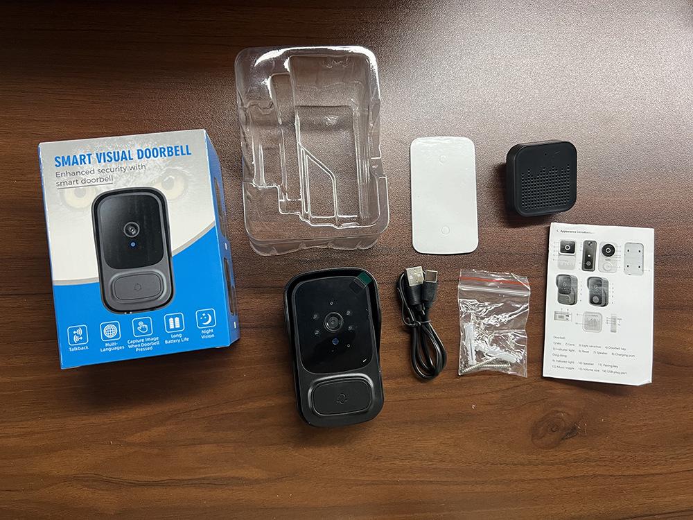 

Smart WiFi Graffiti Video Doorbell with Low Power Consumption and Wireless Intercom