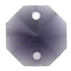 [KKD] Two-Hole Octagonal Crystal Glass Beads, 14mm, Handmade Suncatcher Materials, Colorful Craft Accessories (Violet)