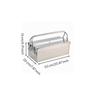 Rust Resistant Stainless Steel Toolbox Easy to Clean Double-Layer Fold-Open Tool