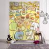 Japan Anime Sumikko Gurashi Wall Tapestry Hanging Tarot Hippie Wall Rugs Dorm Wall Hanging Sheets
