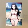 Aluminum Metal Sign of 1pc Anime Chars, Vertical Vintage Piece. A Waterproof Home Decor, Perfect As Frameless Photo Wall Display