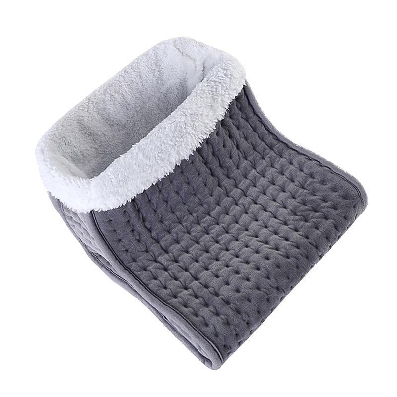 

27*27*25 см Электрический подогреватель для ног с вилкой ЕС, Мягкая грелка для ног, 10-ступенчатая регулируемая температура, Электрическая грелка для обуви one size