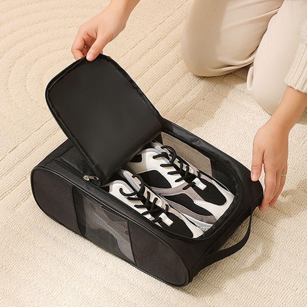 Lightweight Football Boot Bag Hand-Held Shoe Carrier Bags Portable Golf Shoe Handbag  For Home