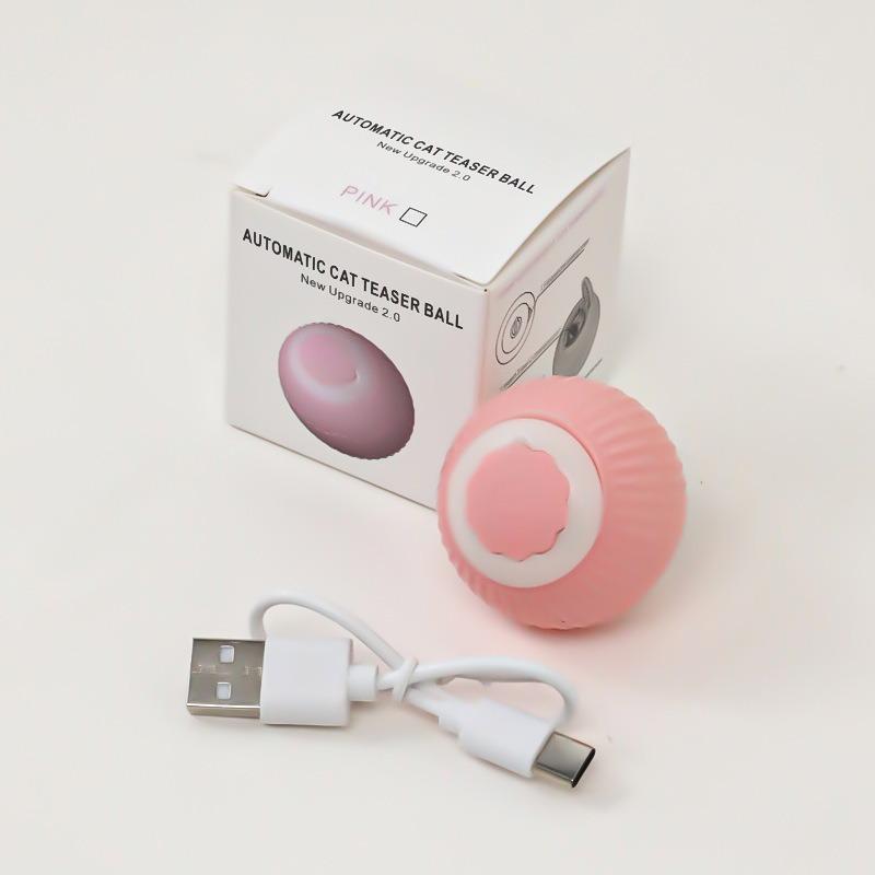 

Long-tail Toy Balls, Rechargeable Tuk-tuk Balls, Cat Self-entertainment Props, Cat Teasing Balls, Fun Cat Toys Powder ball (4.2cm)
