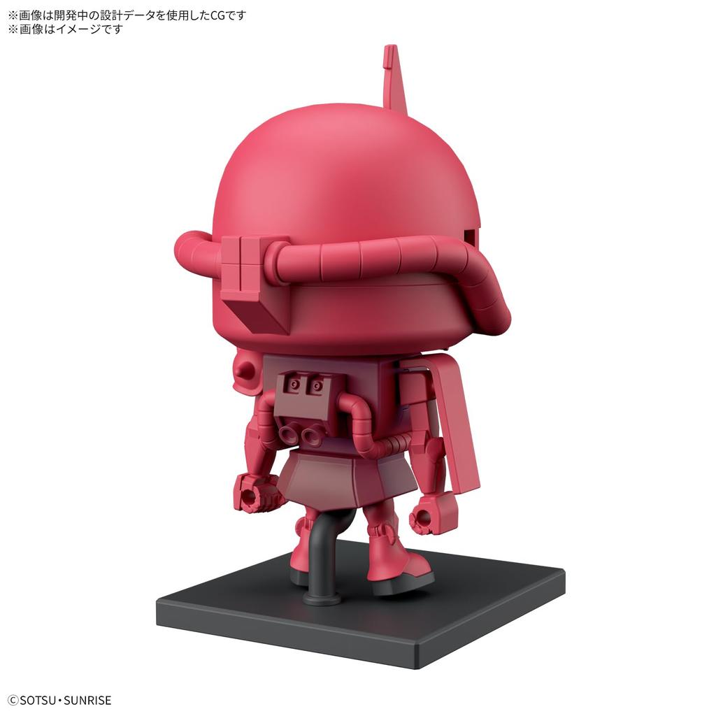 BANDAI SPIRITS Set Scale Plastic Model Gunpla-kun Zakupla-kun & Char's Zaku-kun 1/1 Pre-Colored